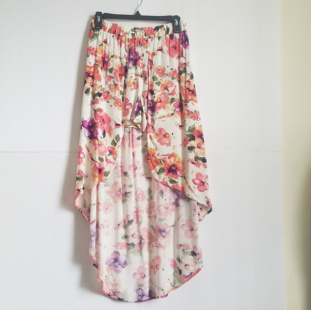 JOE.B SKIRT HIGH LOW FLORAL SIZE M